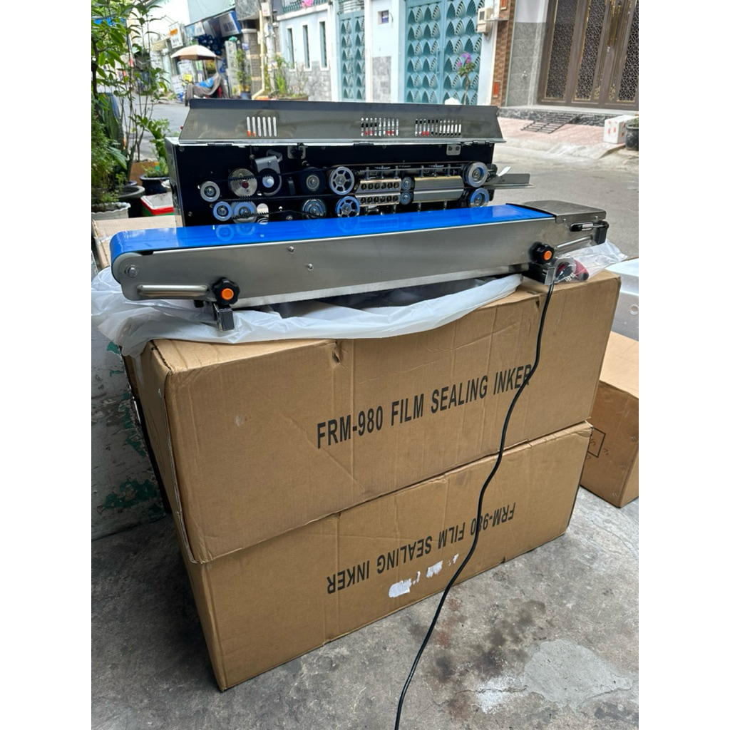 Máy hàn miệng túi FRM-980 có In Date