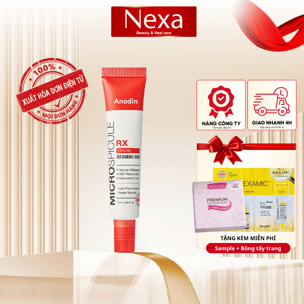 Kem Retinol vi gai RX Micro Spicule Anodin 15ml