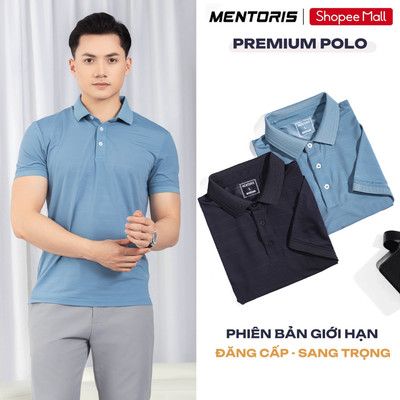 Áo Polo Nam MENTORIS Bản Premium, Vải Coolmax Cao Cấp, Phong Cách Sang Trọng,Bản Giới Hạn MCPS24S014