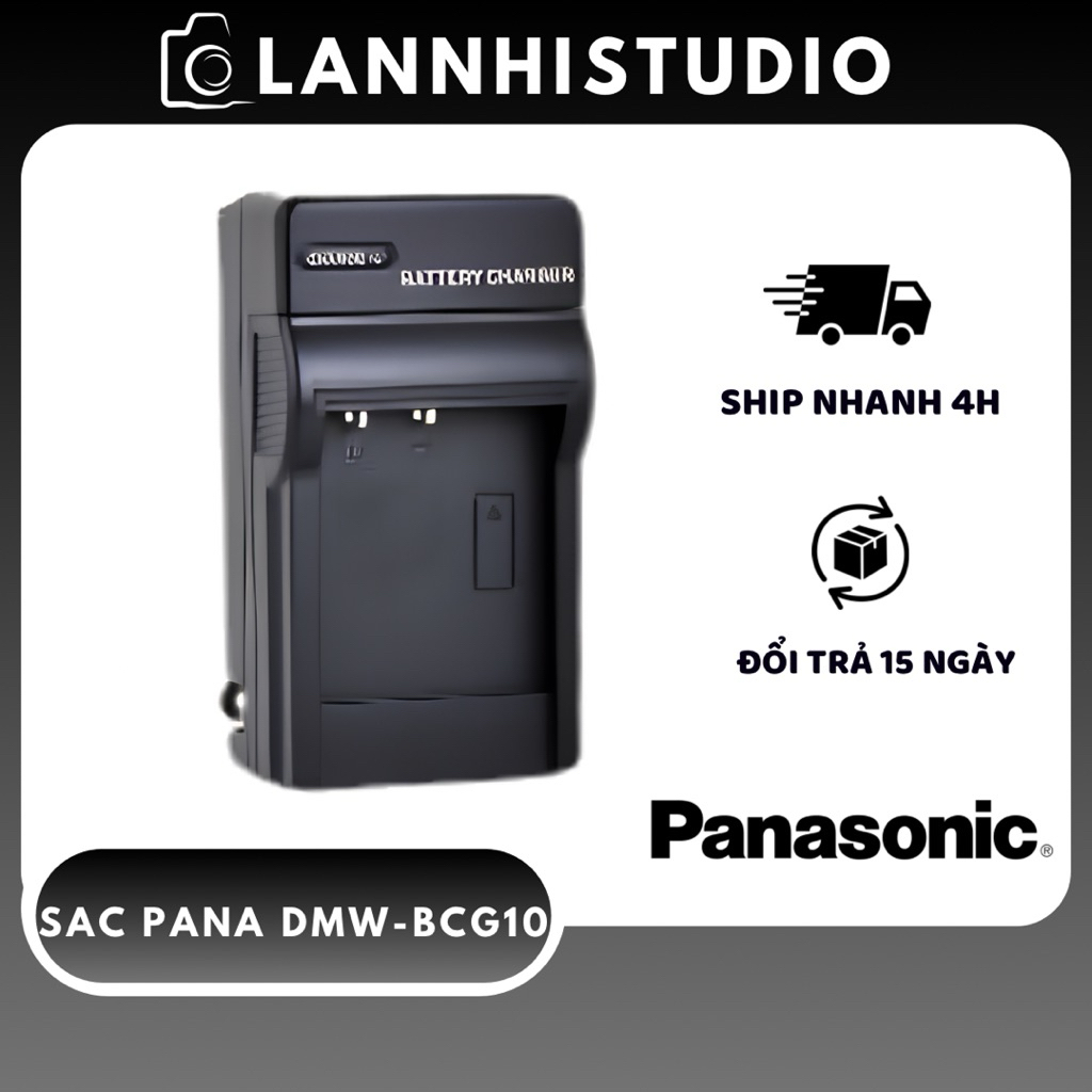 Combo Sạc + Pin Panasonic DMW-BCG10 cho Lumix TZ6 TZ7 TZ10 TZ20 TZ30 ZS3 ZS10 [HOẢ TỐC HN]
