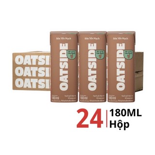 Thùng 24 hộp Sữa yến mạch OATSIDE vị Sô-cô-la Lúa Mạch 180ML