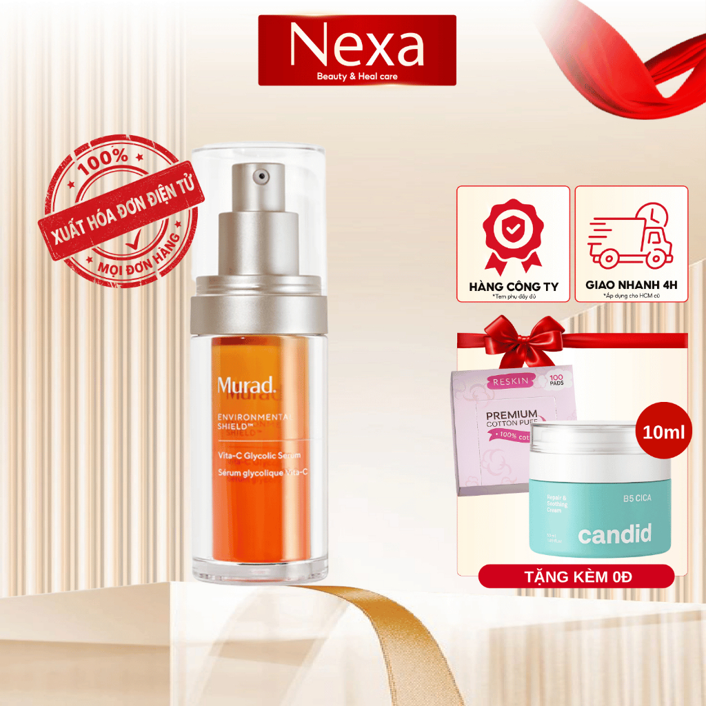 Tinh Chất Vitamin C Giúp Trắng Sáng Da Murad Vita-C Glycolic Brightening Serum 30ml