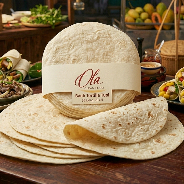 [HOT] Tacos, Bánh Tacos thơm ngon, dai, giòn rụm - Túi 10c size to 30cm (900gr)