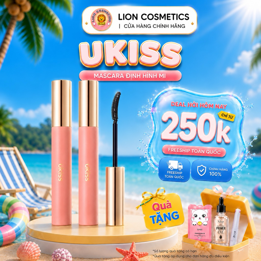 [Ukiss] Mascara lót Mascara Ukiss Chống Thấm Nước Không Lem Làm Lông Mi Dài Tự Nhiên