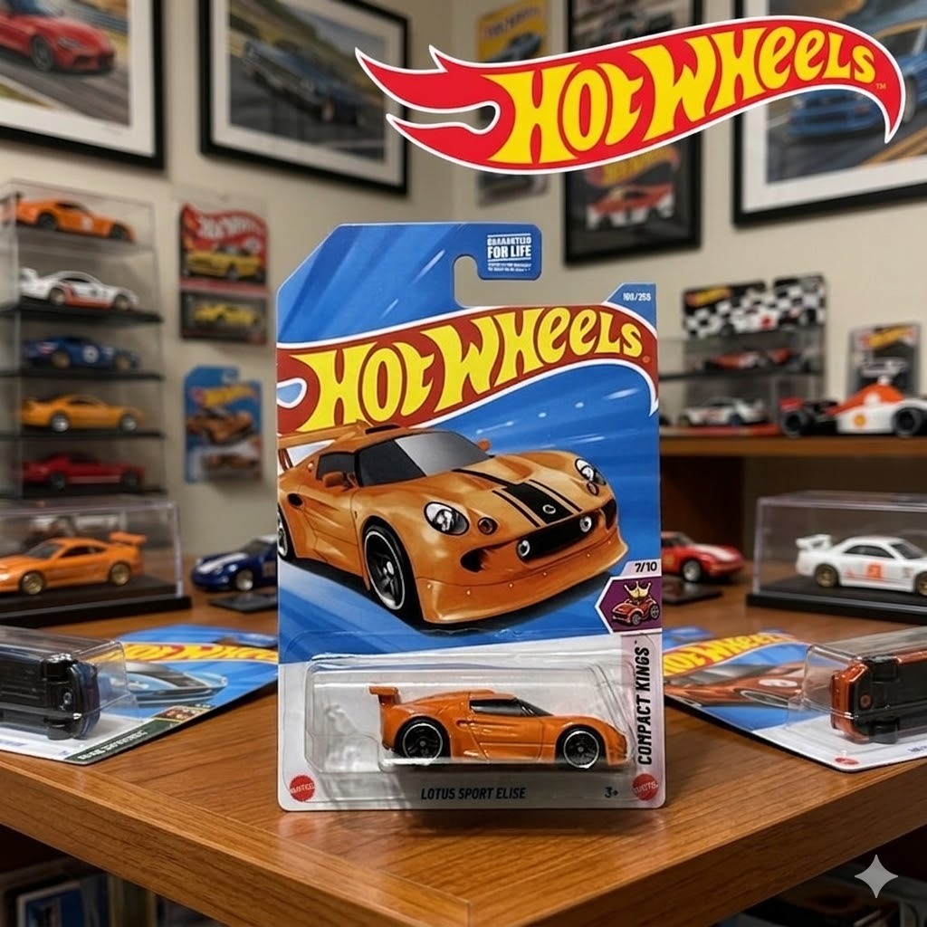 Mô Hình Xe Hot Wheels 2026 New Case H Lotus Sport Elise Xe Mô Hình 1:64 Chính Hãng