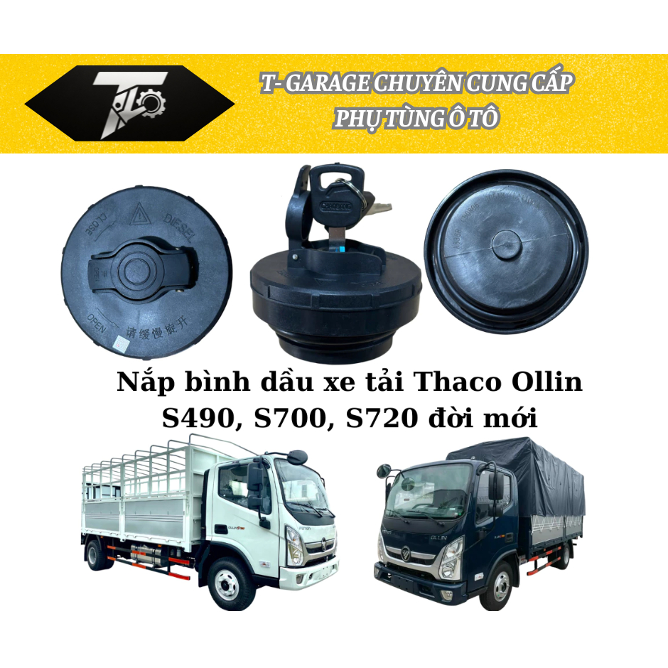 Nắp bình dầu xe tải Thaco Ollin S490, S700, S720