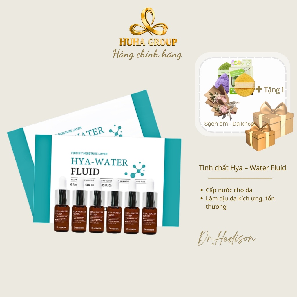 Tinh chất Hya – Water Fluid Dr Hedison 6 Ampoules 13ml Each - spa - Huha Group