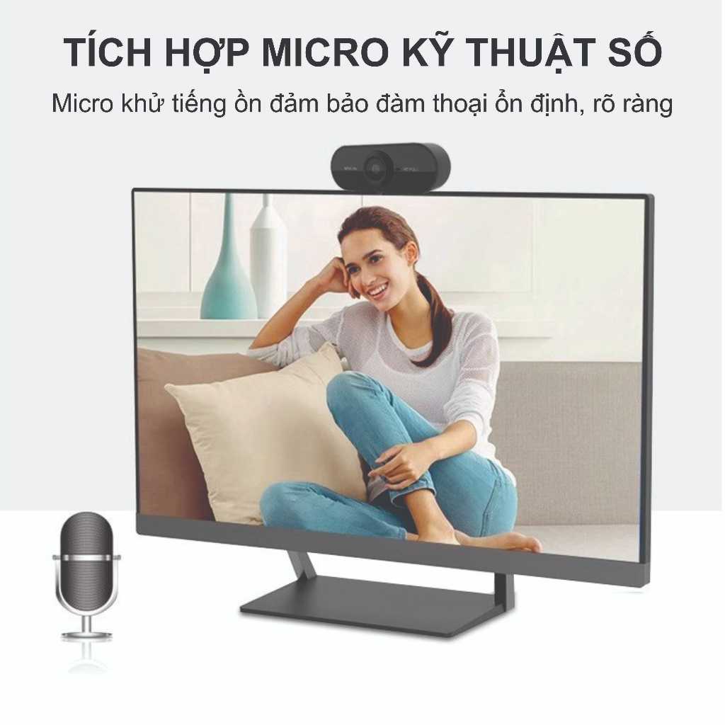 WEBCAM MÁY TÍNH 2K – HÌNH ẢNH SẮC NÉT, HỌP ONLINE CHUYÊN NGHIỆP - WEBCAM Q20 LẤY NÉT TỰ ĐỘNG