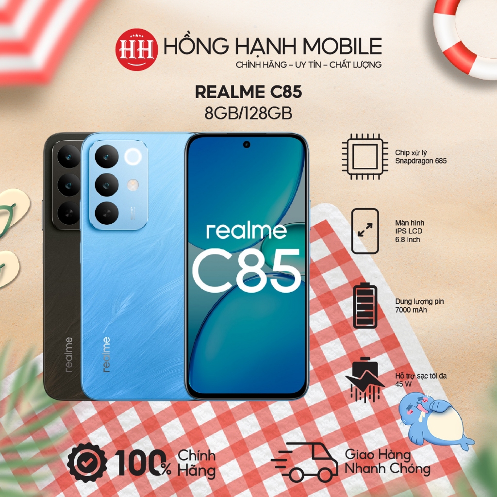 Điện Thoại Realme C85 8GB/128GB - Hàng Chính Hãng