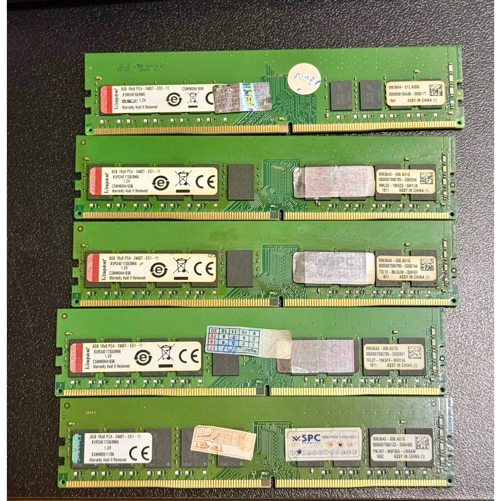 Ram DDR4 PC 8G/2400 ECC Kingston server cũ