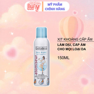 Xịt khoáng Evoluderm Eau Pure Pháp 150ml - 400ml