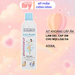Xịt khoáng Evoluderm Eau Pure Pháp 150ml - 400ml