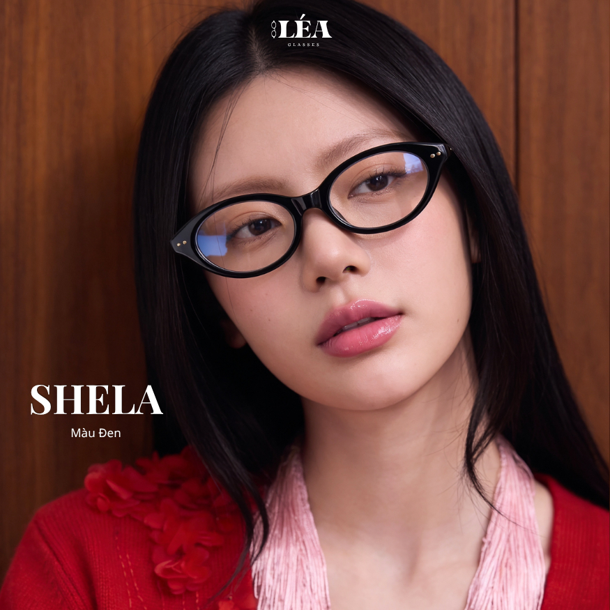 Kính mắt chuyên Lắp Cận SHELA - LÉAGLASSES mắt mèo chất liệu nhựa cao cấp Y2K Bayonetta | BigBuy360 - bigbuy360.vn