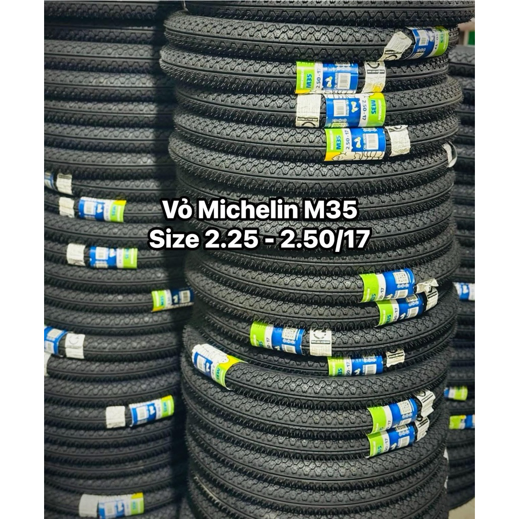 Vỏ xe Michelin M35 size 2.25 - 2.50/17 chính hãng 