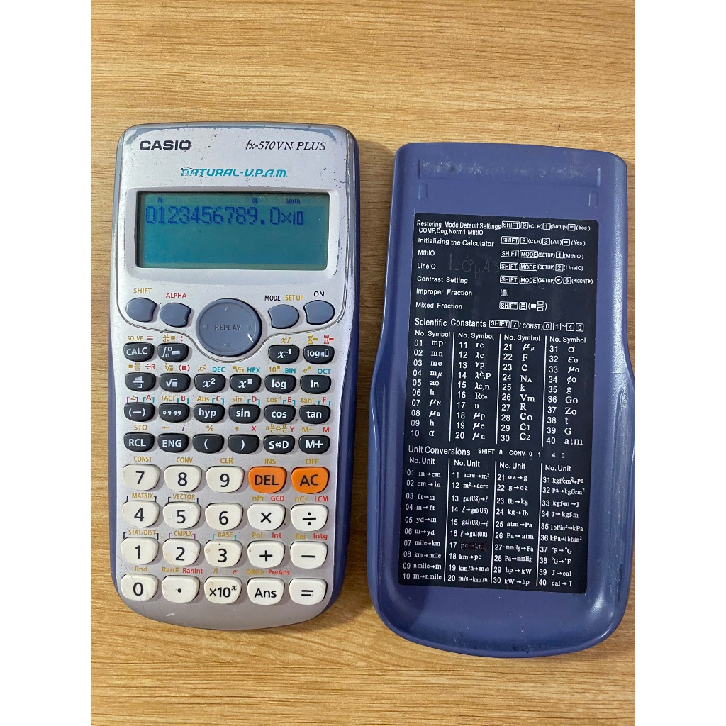 Máy tính casio fx 570es plus, Vinacal 570es plus 2. Hàng đã qua sử dụng, thanh lý