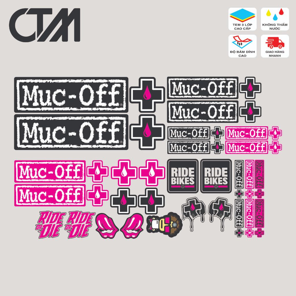 Tem Muc-Off 3 Lớp Cao Cấp Chống Phai, Chống Nước