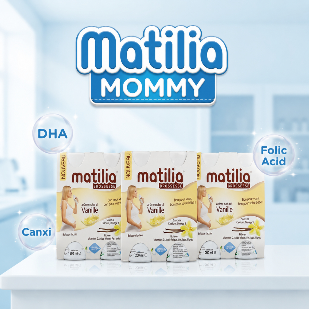 Sữa Bầu Matilia Grossesse Pháp Vị Vani - Set 3 lốc