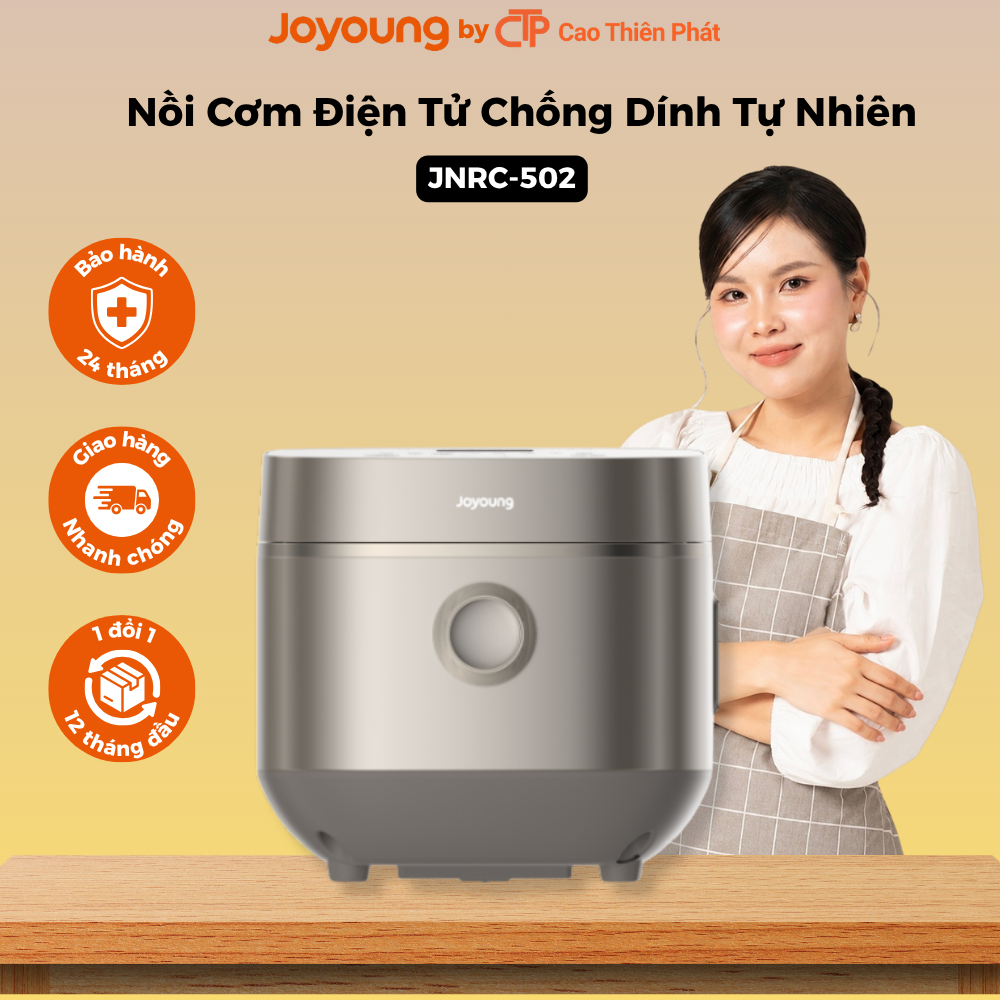 Nồi Cơm Điện Tử 1.8L Joyoung JNRC-502 | Chống Dính Tự Nhiên | Công Suất 860W