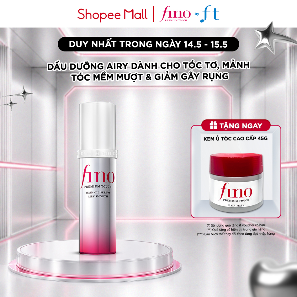 DẦU DƯỠNG TÓC FINO CAO CẤP AIRY SMOOTH 70ml