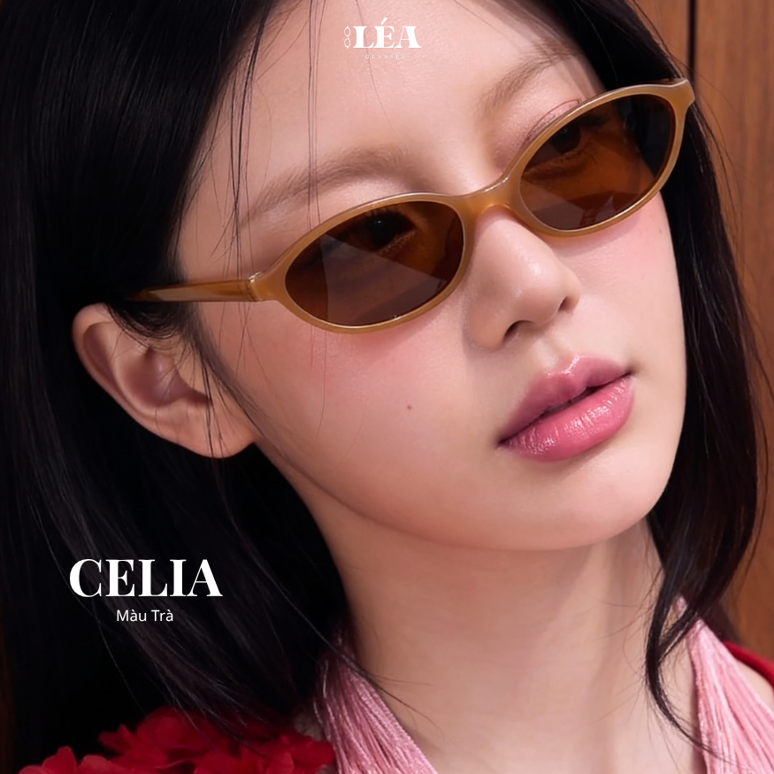 Kính râm mát dáng mèo chuyên đi nắng CELIA - LÉA GLASSES nhựa cứng cao cấp chống UV400 và ASX Y2K | BigBuy360 - bigbuy360.vn