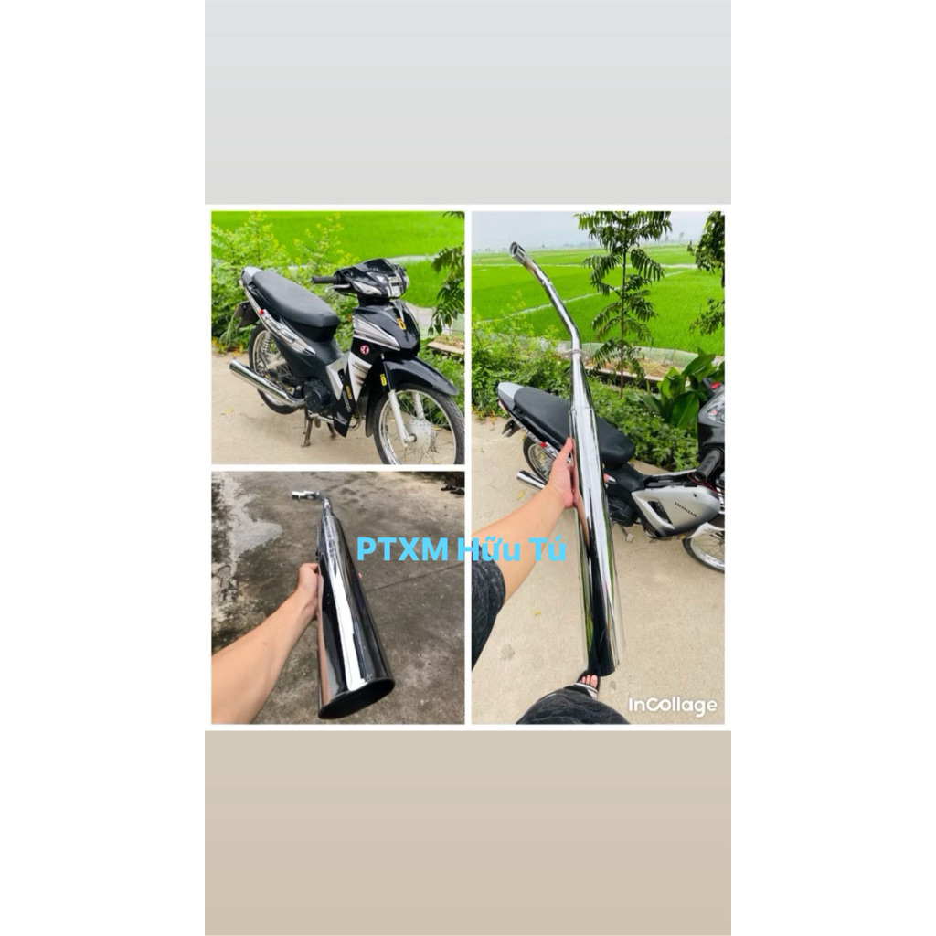 Pô 2543 Hàng Chuẩn Lắp Cho Wave 50cc-100cc-110cc-Dream-Cub-Phụ Tùng