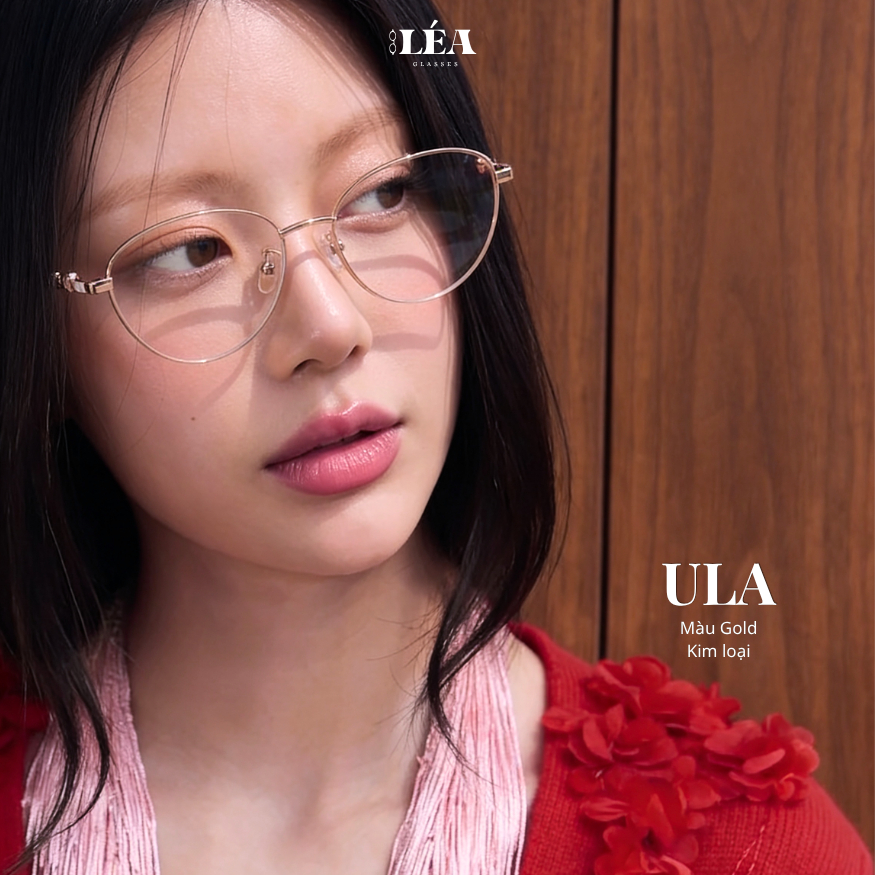 Kính mắt chuyên lắp cận ULA - LÉA GLASSES kim loại cao cấp không gỉ Bayonetta Y2K dáng Mèo | BigBuy360 - bigbuy360.vn