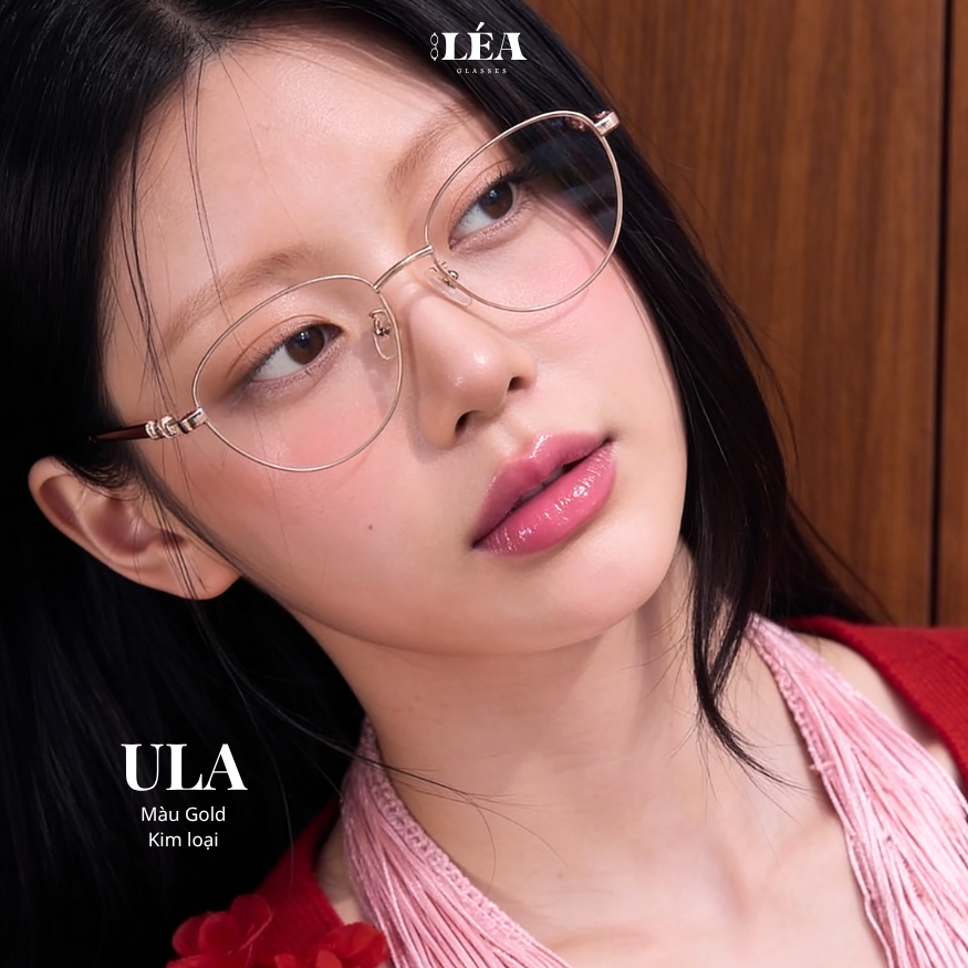 Kính mắt chuyên lắp cận ULA - LÉA GLASSES kim loại cao cấp không gỉ Bayonetta Y2K dáng Mèo | BigBuy360 - bigbuy360.vn