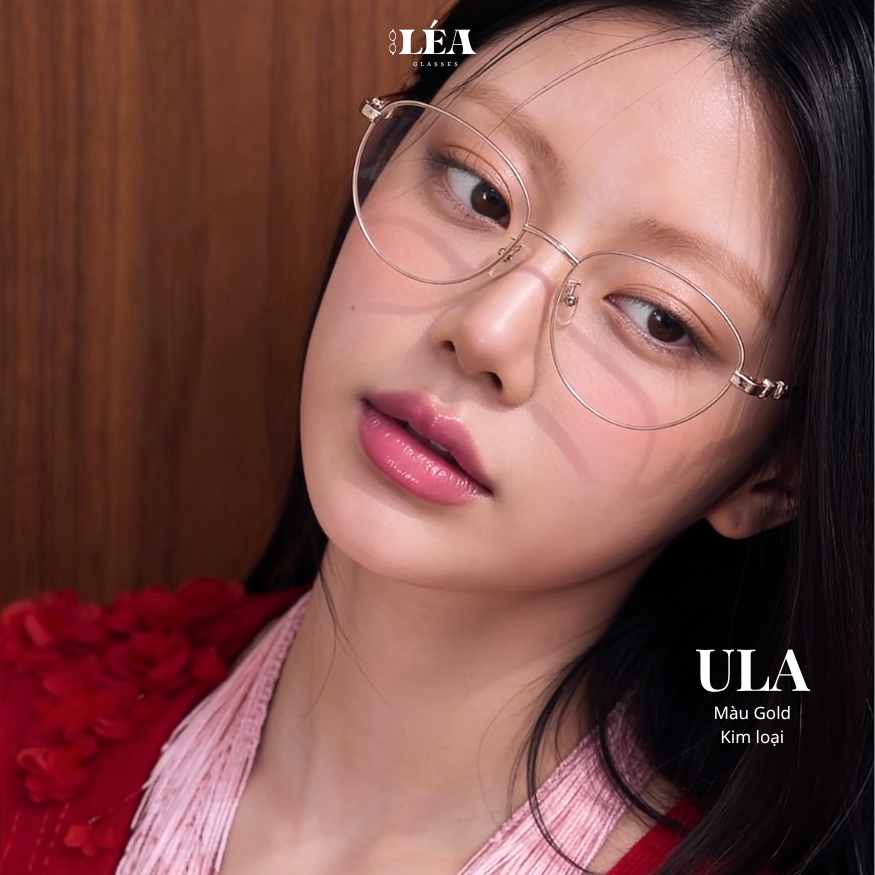 Kính mắt chuyên lắp cận ULA - LÉA GLASSES kim loại cao cấp không gỉ Bayonetta Y2K dáng Mèo | BigBuy360 - bigbuy360.vn