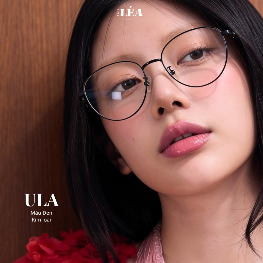 Kính mắt chuyên lắp cận ULA - LÉA GLASSES kim loại cao cấp không gỉ Bayonetta Y2K dáng Mèo | BigBuy360 - bigbuy360.vn