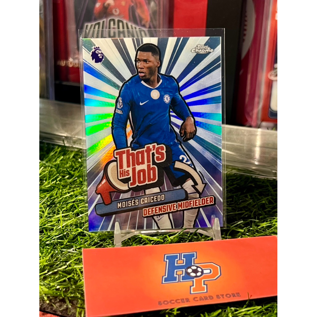 Thẻ bóng đá Moises Caicedo That Job Topps Chrome EPL 2025/26