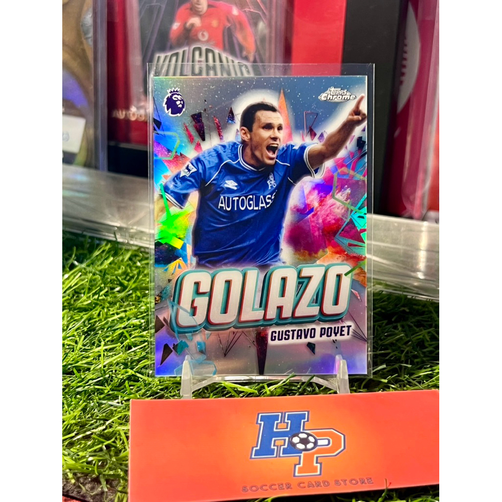 Thẻ bóng đá Gustavo Poyet Golazo Topps Chrome EPL 2025/26