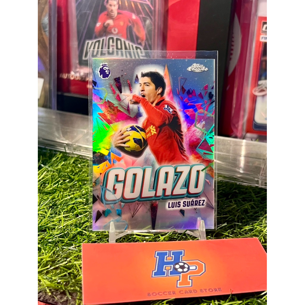 Thẻ bóng đá Luis Suarez Golazo Topps Chrome EPL 2025/26