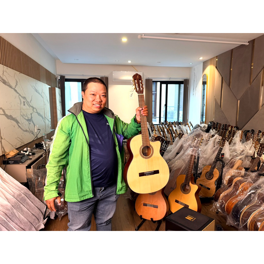 Guitar Ba Đờn C170 - C170J | Mẫu guitar classic gỗ thịt bán chạy tầm 2tr