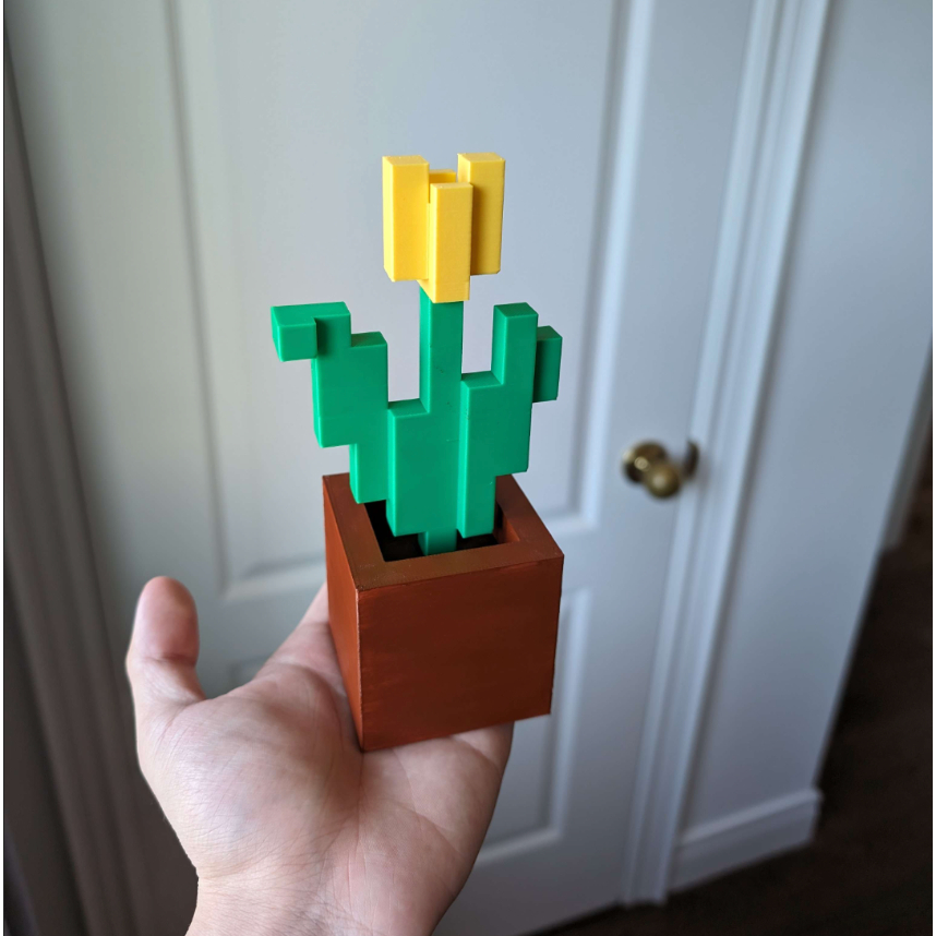 [MINECRAFT] Mô Hình Chậu Hoa Trong Minecraft Xinh Xắn Cho Game Thủ Minecraft