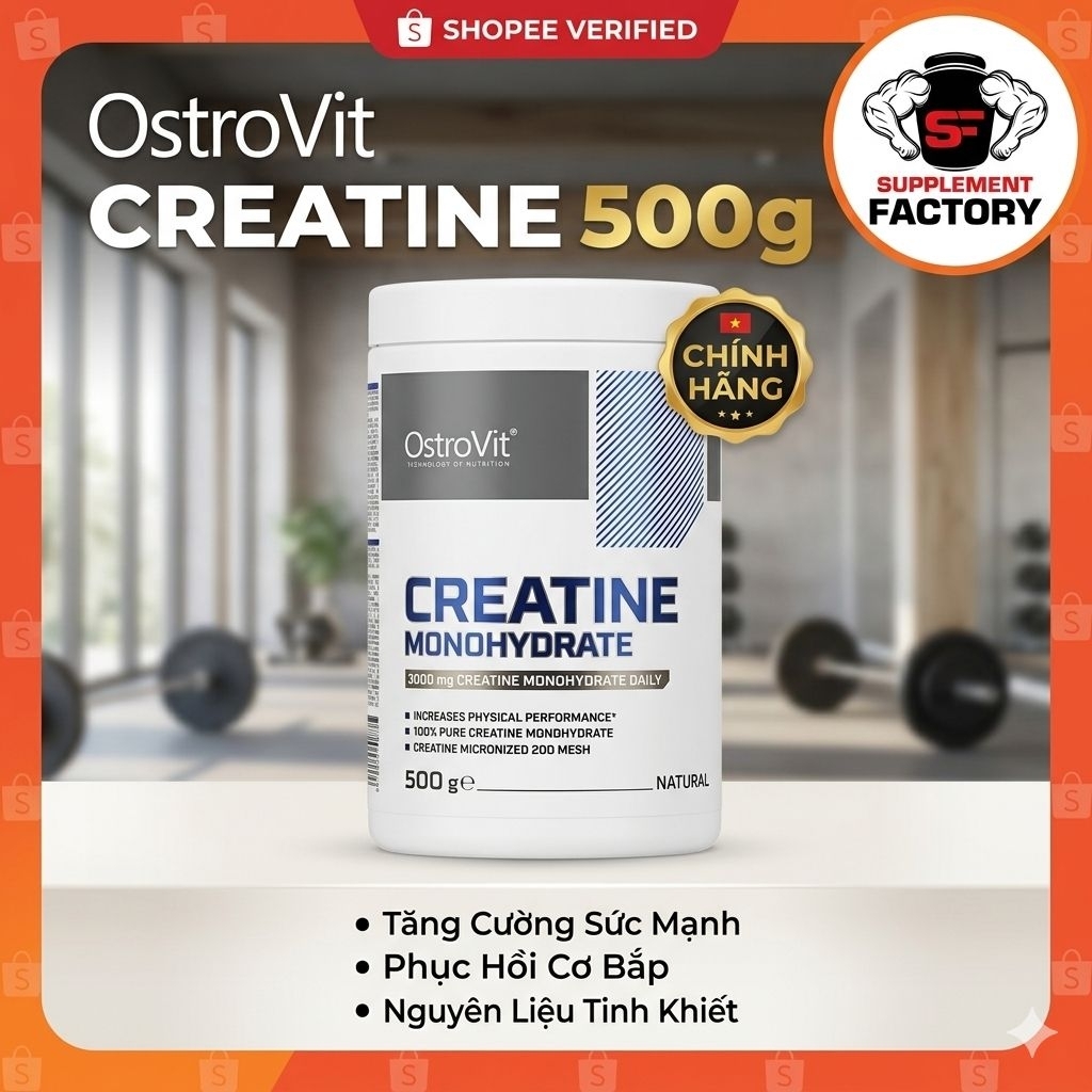 [100% Chính Hãng] OstroVit Creatine Monohydrate - Tăng Sức Mạnh