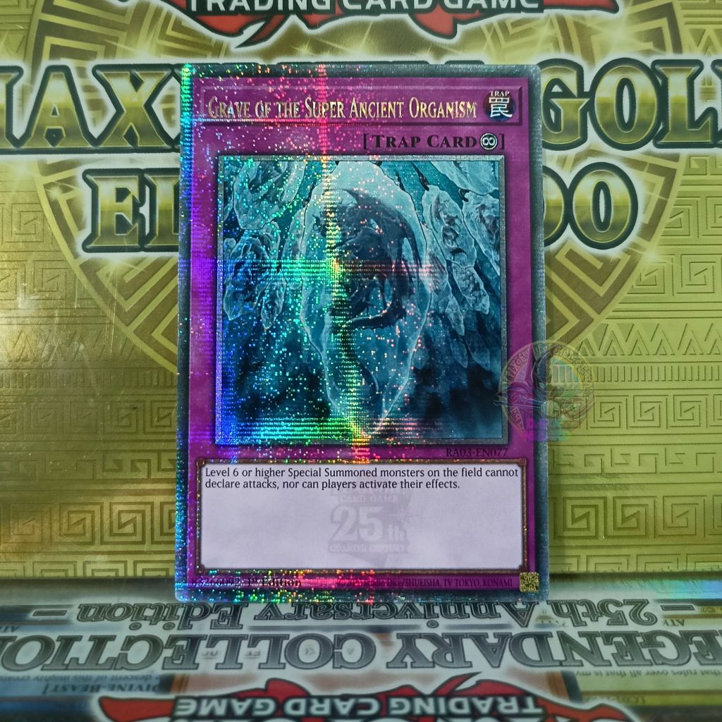 Grave of the Super Ancient Organism – RA03-EN077 – Quarter Century Secret Rare [Thẻ bài Yugioh]