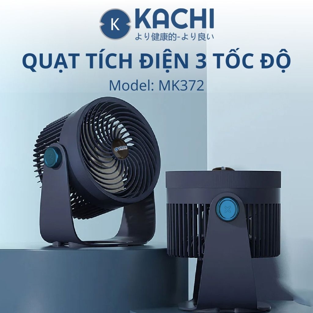 ❌❌Quạt tích điện không dây pin 4000mAH Kachi MK372💚Giá: #399k