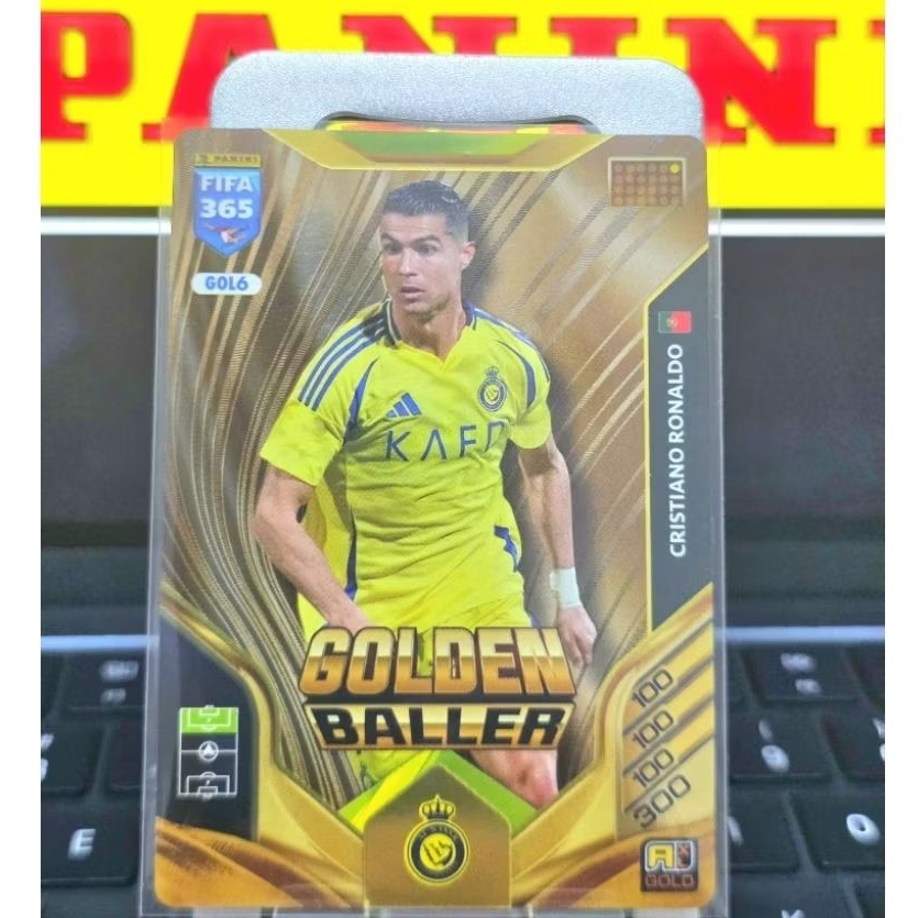 Panini Adrenalyn XL FIFA 365 2026 ... Golden Baller - RONALDO- có sleeve
