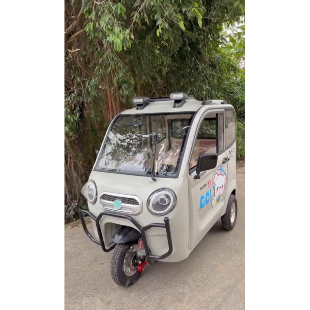 XE ĐIỆN 3 BÁNH CABIN CAO CẤP HAKIMI V3 PRO