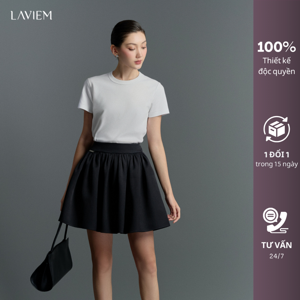 LAVIEM - Áo phông trơn cao cấp - Blanc T-Shirt
