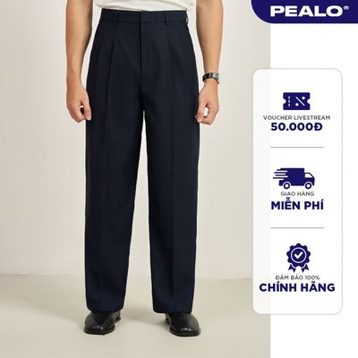 Quần âu Essential cạp cao PEALO form xuông Cạp cao chất liệu cao cấp SPT2