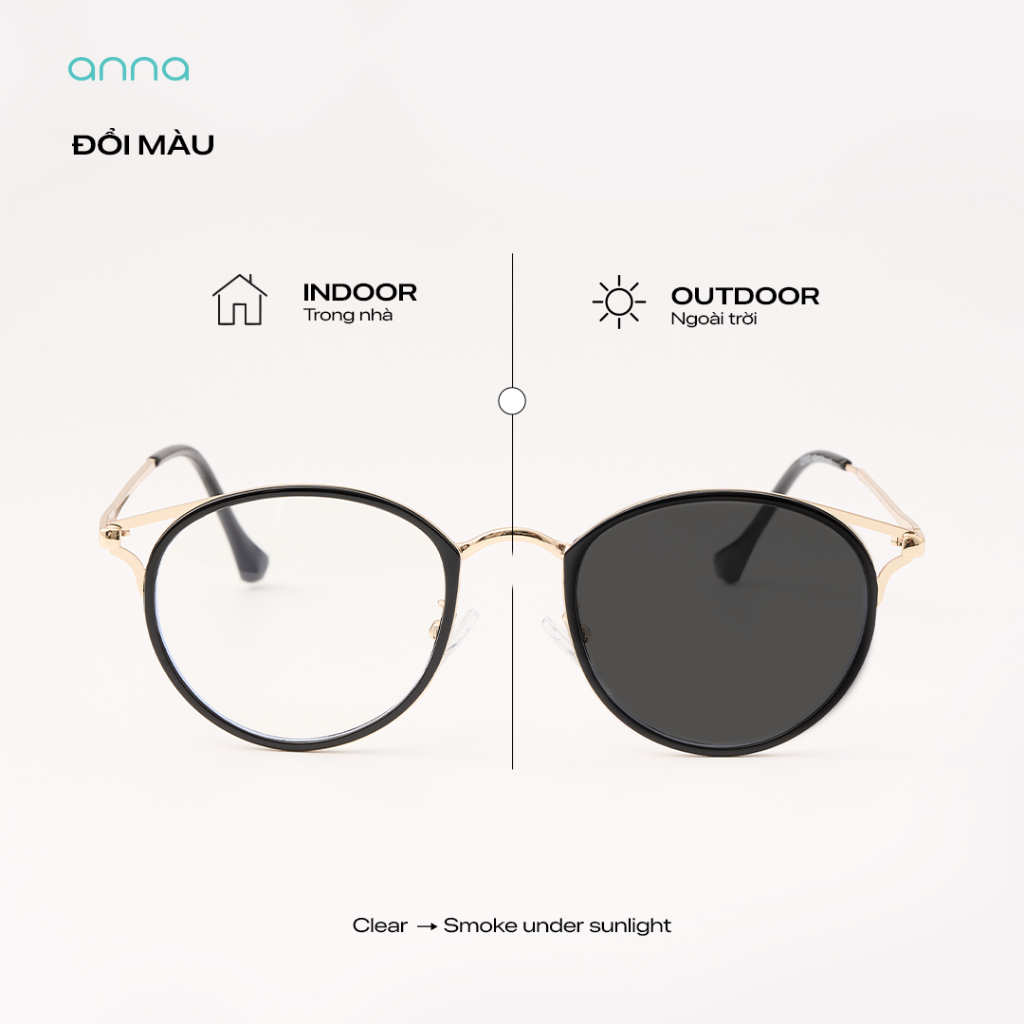 Gọng kính cận thời trang nam nữ ANNA kim loại dáng oval cánh tiên unisex cá tính OL 22007 | BigBuy360 - bigbuy360.vn