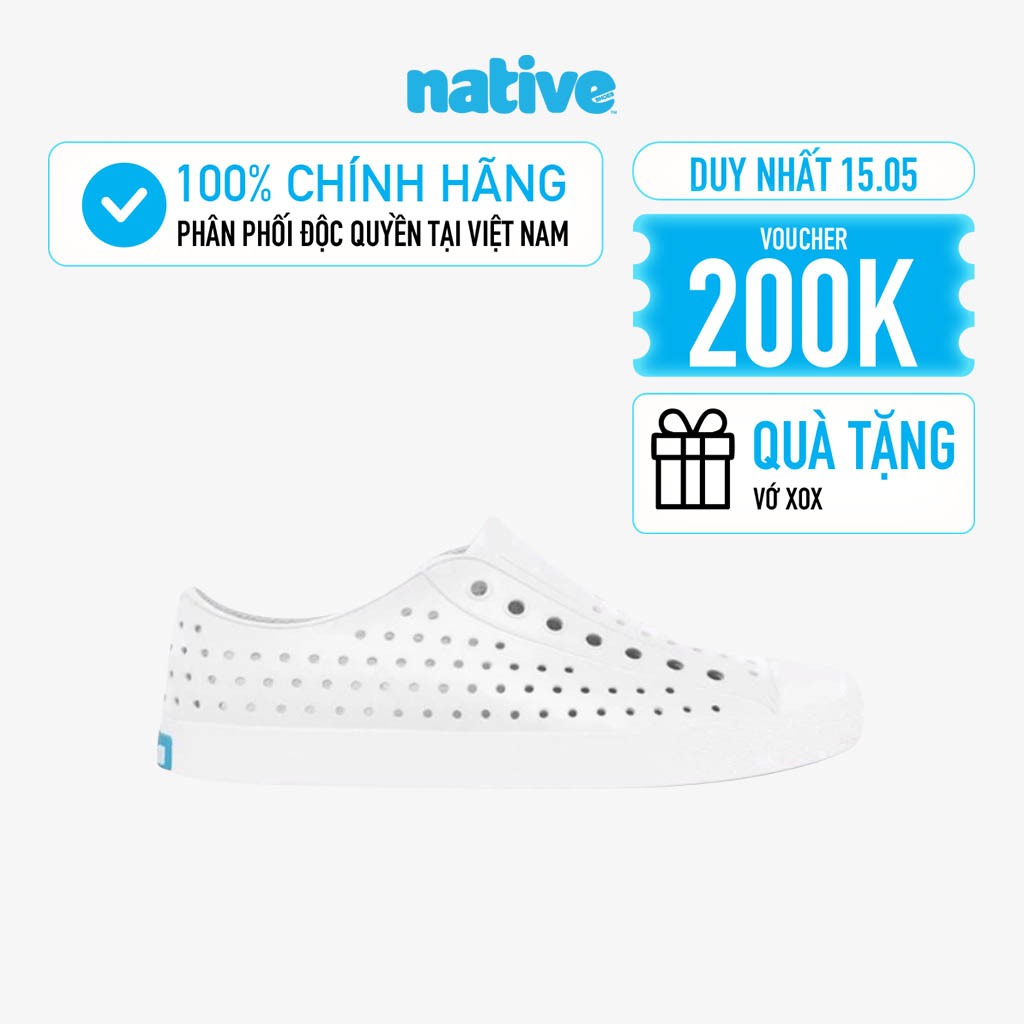 Giày Lười Unisex Native Jefferson Chính Hãng – Nhẹ, Chống Nước, Thoáng Khí