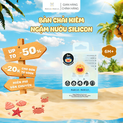 Bàn Chải Đánh Răng Kiêm Gặm Nướu Silicon Cho Bé Từ 6 Tháng Marcus & Marcus – Marcus