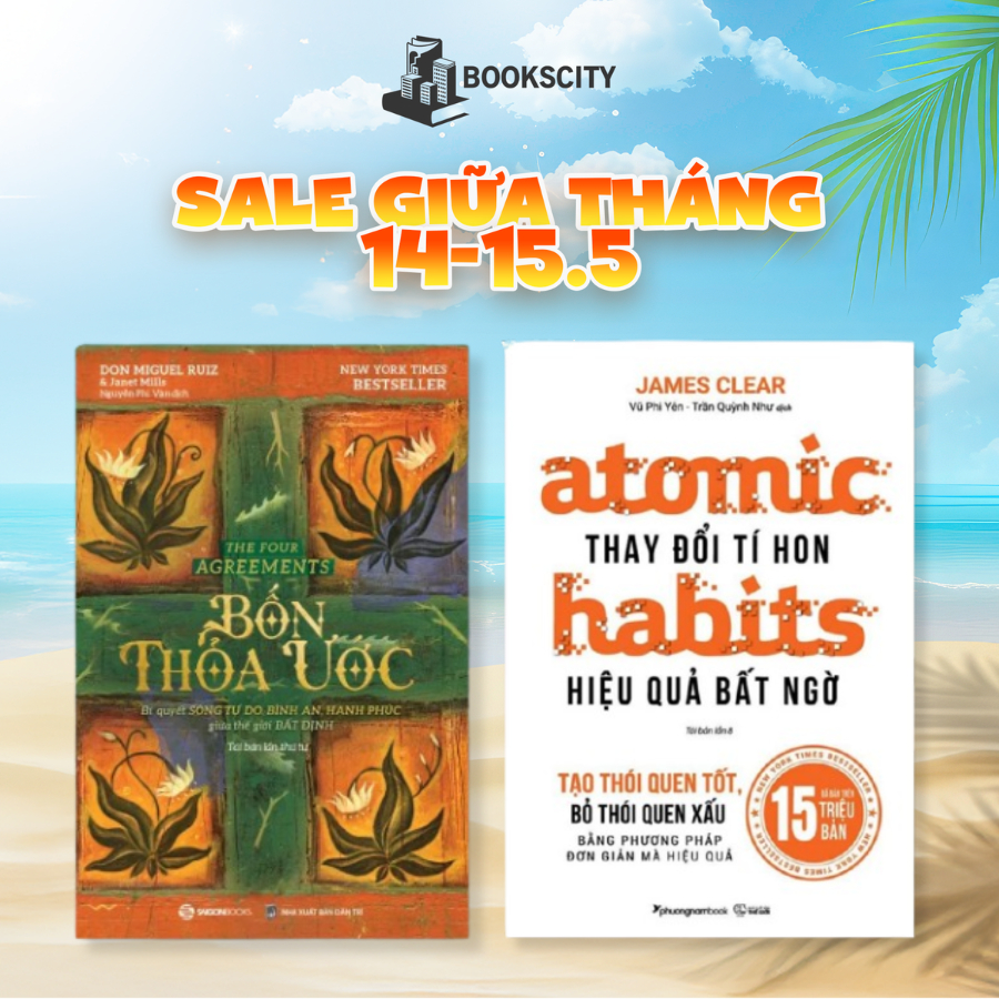 Combo Sách - Bốn Thỏa Ước & Atomic Habits