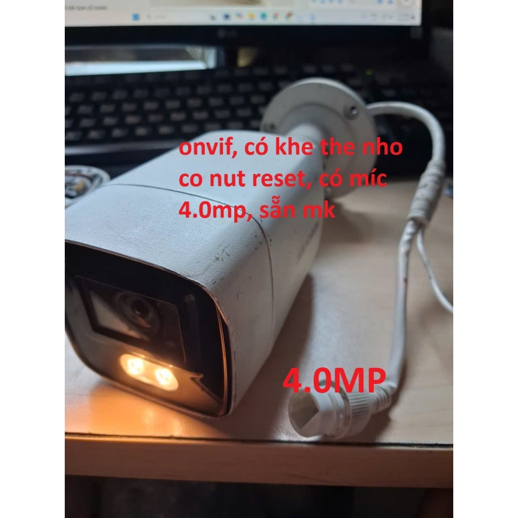 Camera IP, POE 2MP HIKVISION DS-2CD1T21G2-LIU,XÀI ĐẦU GHI, CÓ ÁP ĐIỆN THOẠI