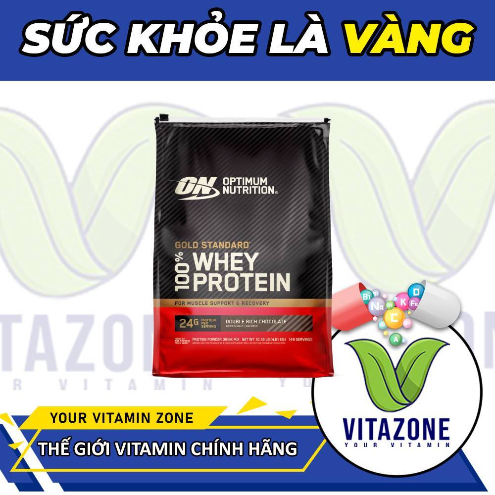 Gold Standard Whey (Túi 10lbs) Optimum Nutrition - Thực Phẩm Bổ Sung Protein