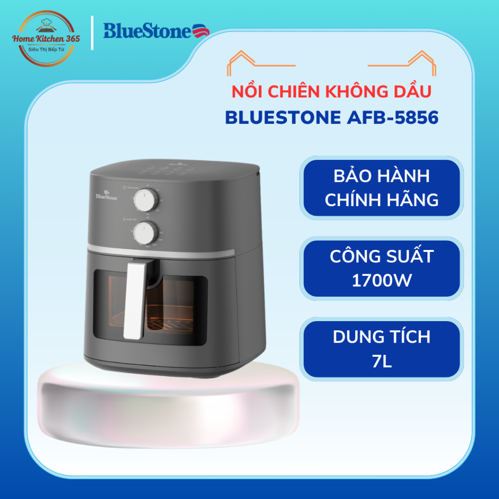 Nồi Chiên Không Dầu BlueStone AFB-5856 - 7 Lít 1800W, Chiên Nướng Ít Dầu Chính Hãng