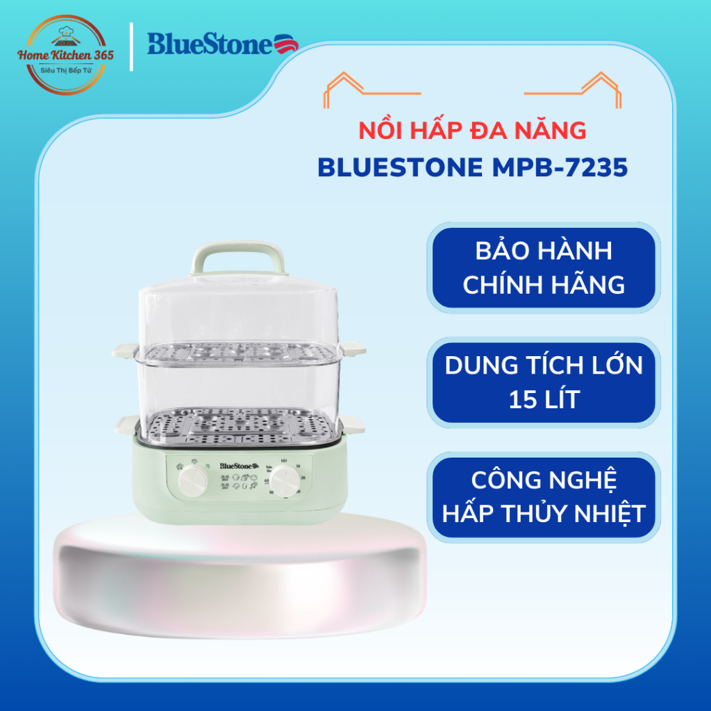 NỒI HẤP ĐA NĂNG BLUESTONE MPB-7235 – Nồi Điện Đa Năng Cao Cấp, Dung Tích Lớn, Dễ Vệ Sinh
