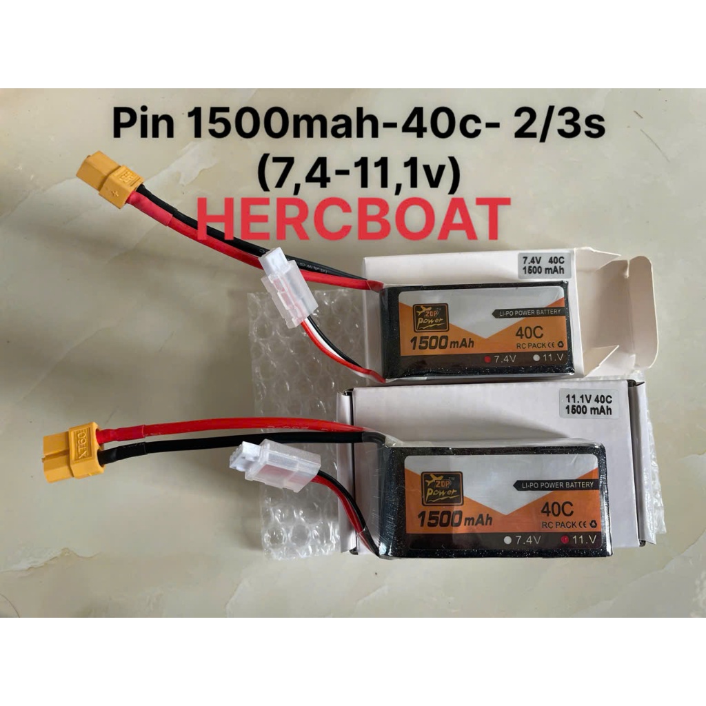Pin lipo ZOP 1500mah/40C 2-3S phù hợp cho đồ chơi đièu khiển từ xa,đồ chơi mô hình